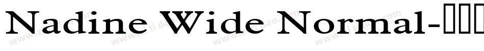 Nadine Wide Normal字体转换